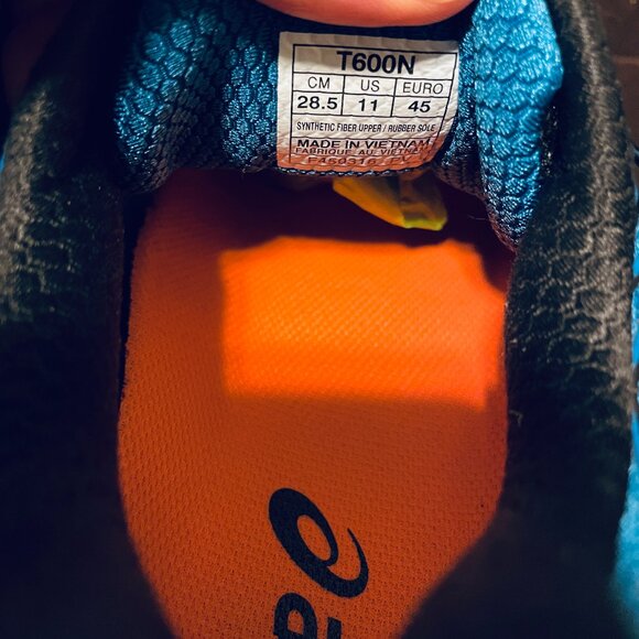 ASICS Gel-Nimbus 18 Onyx/Silver/Blue Jewel T600N-9993 Mens 11 US 45 EUR - Picture 12 of 13